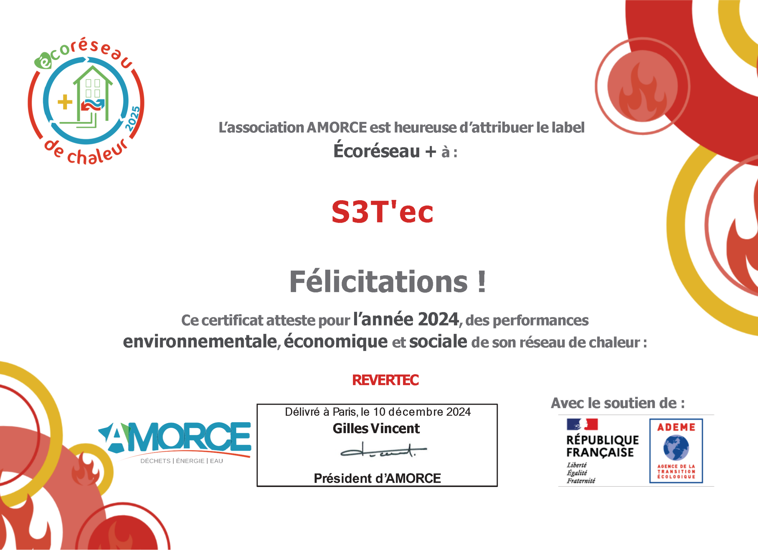 Diplôme Label + 2025 S3T'EC REVERTEC