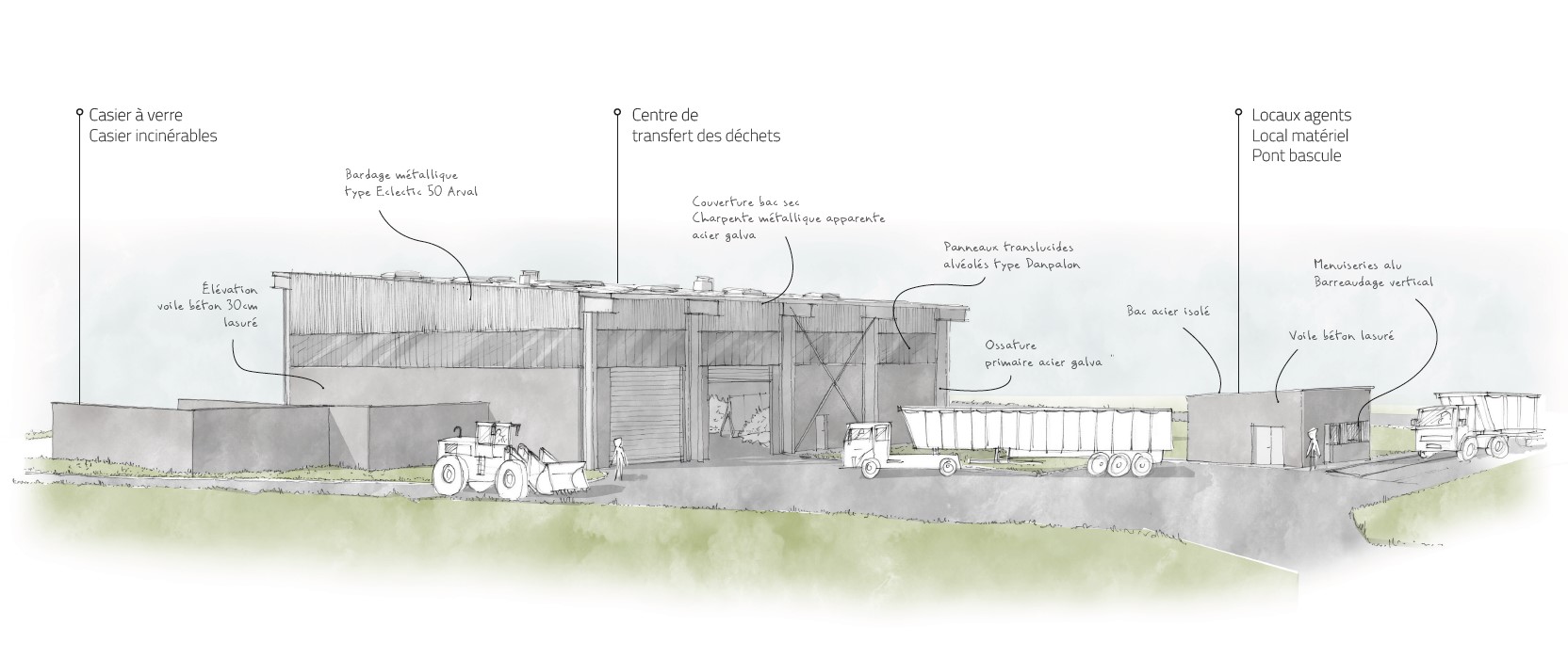 esquisse projet quai transfert